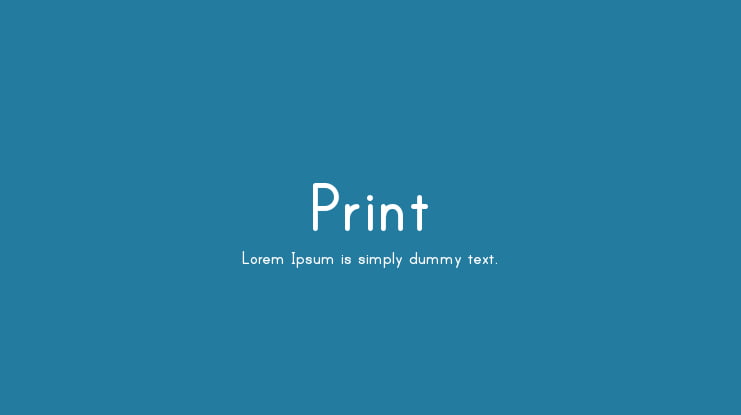 Print Font Family