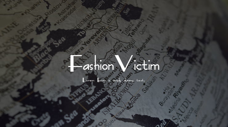 FashionVictim Font