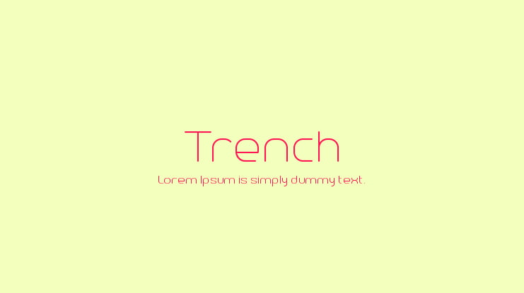 Trench Font