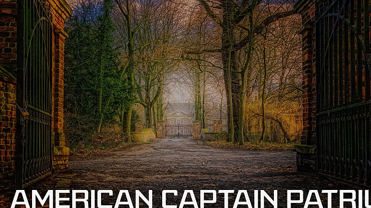 American Captain Patrius 02 FRE Font