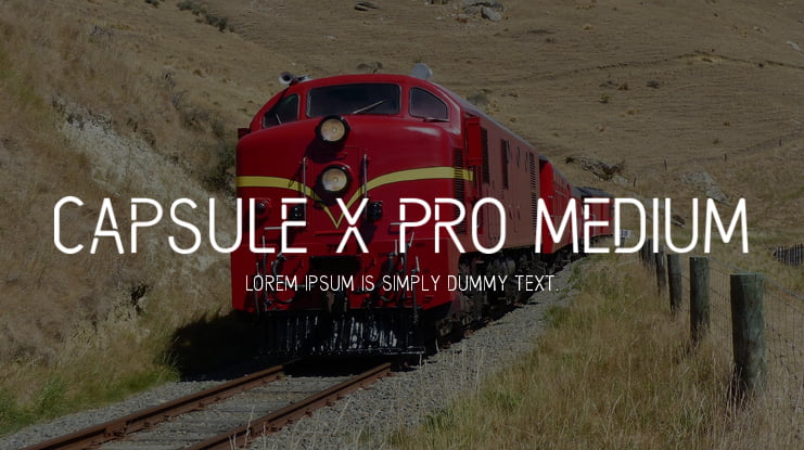 Capsule X Pro Medium Font