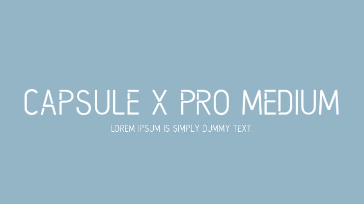 Capsule X Pro Medium Font