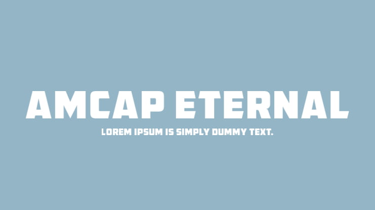 AMCAP Eternal Font