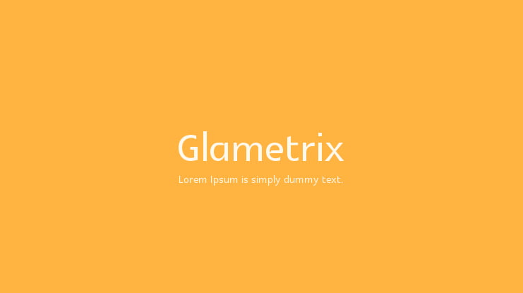 Glametrix Font Family