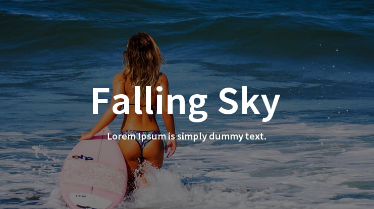 Falling Sky Font Family
