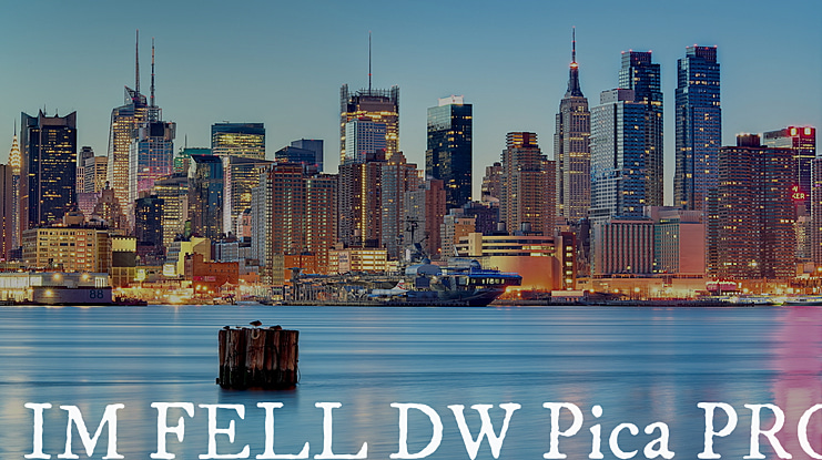 IM FELL DW Pica PRO Font Family