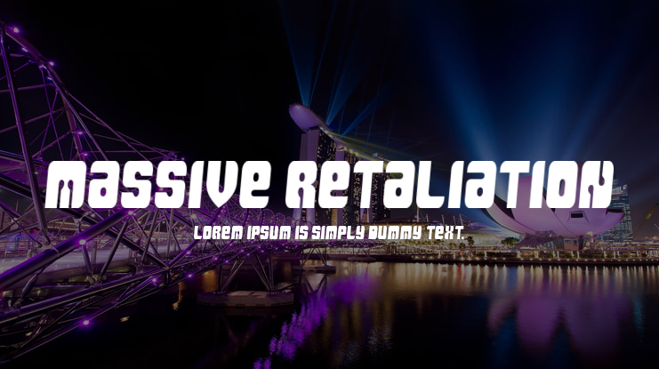 Massive Retaliation Font