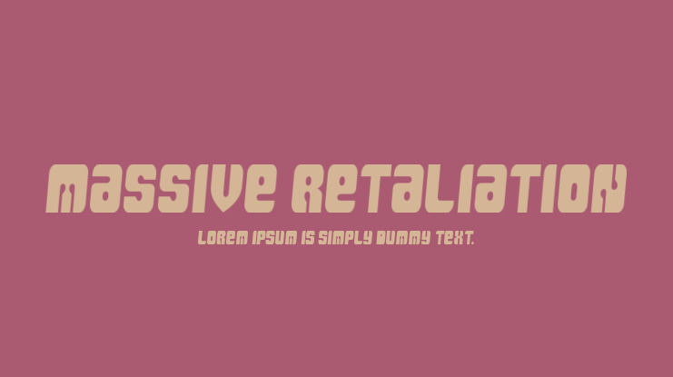 Massive Retaliation Font