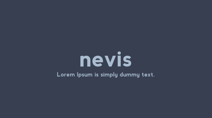 nevis Font