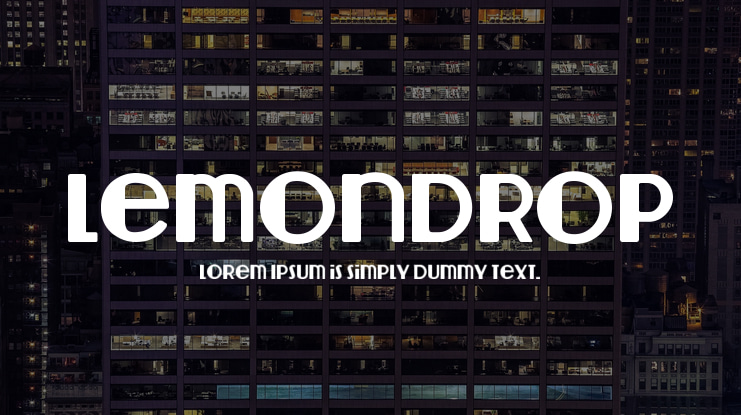 Lemondrop Font Family