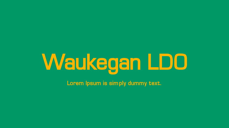 Waukegan LDO Font Family