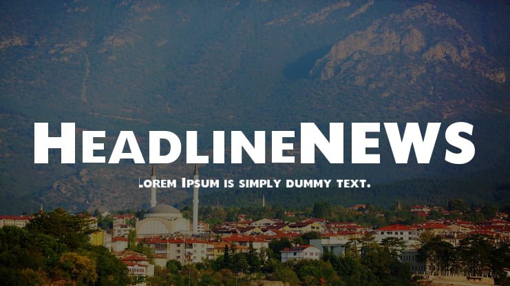 HeadlineNEWS Font
