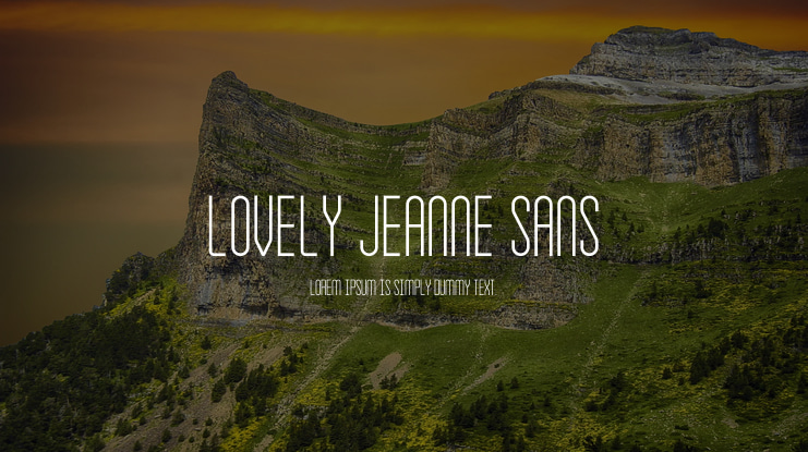 Lovely Jeanne Sans Font Family