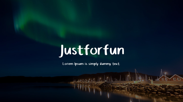 Justforfun Font