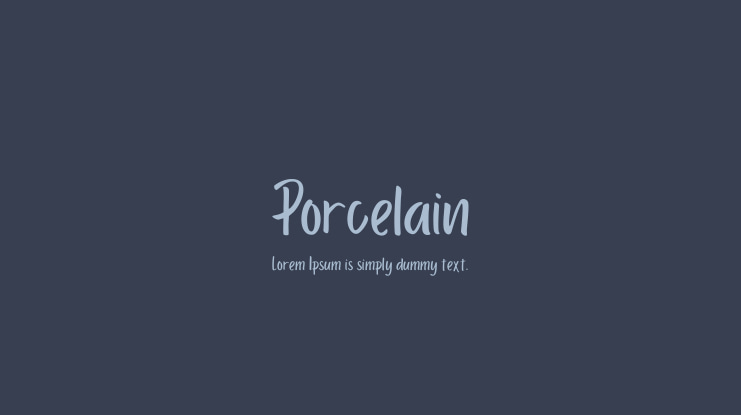 Porcelain Font