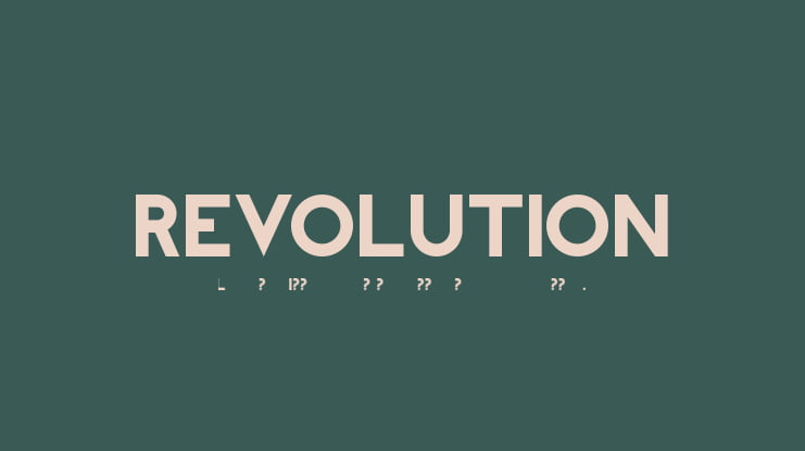 REVOLUTION Font
