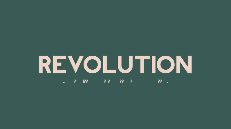 REVOLUTION Font