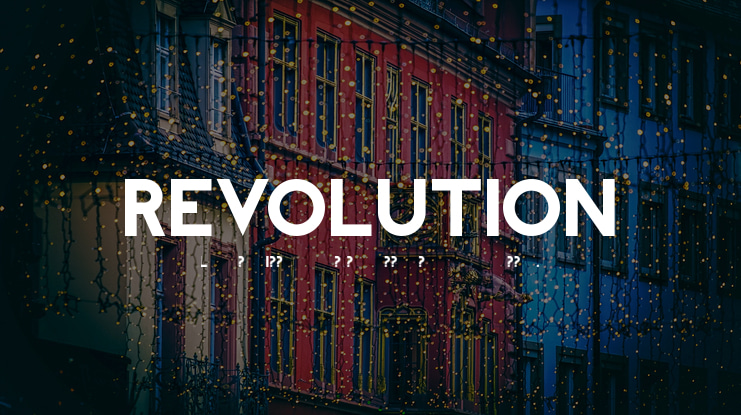 REVOLUTION Font