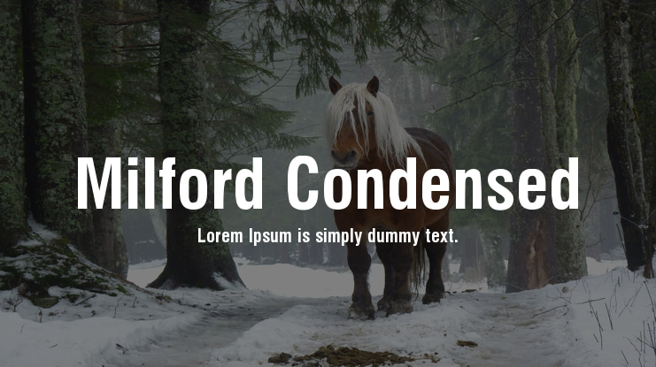 Milford Condensed Font Family
