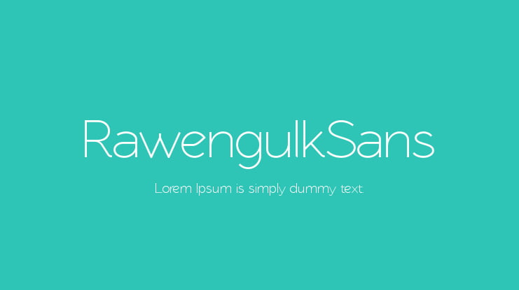 RawengulkSans Font