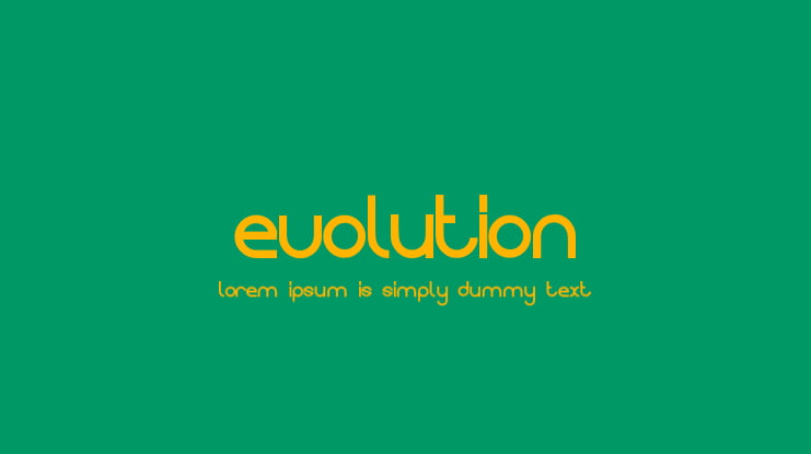 Evolution Font