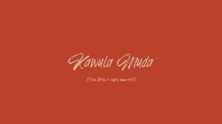 Kawula Muda Font