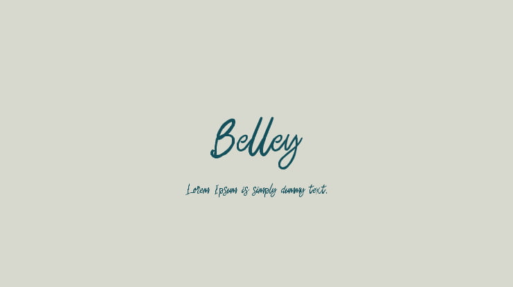 Belley Font