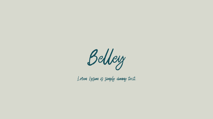 Belley Font