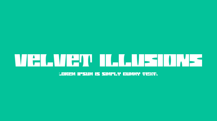 Velvet Illusions Font