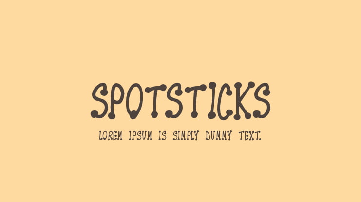 Spotsticks Font Family