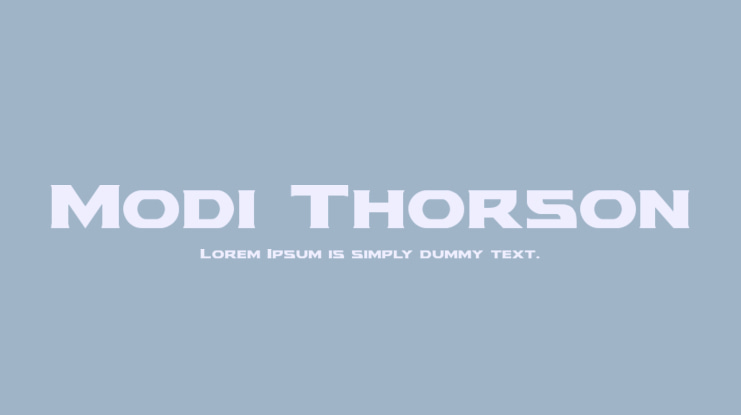 Modi Thorson Font Family