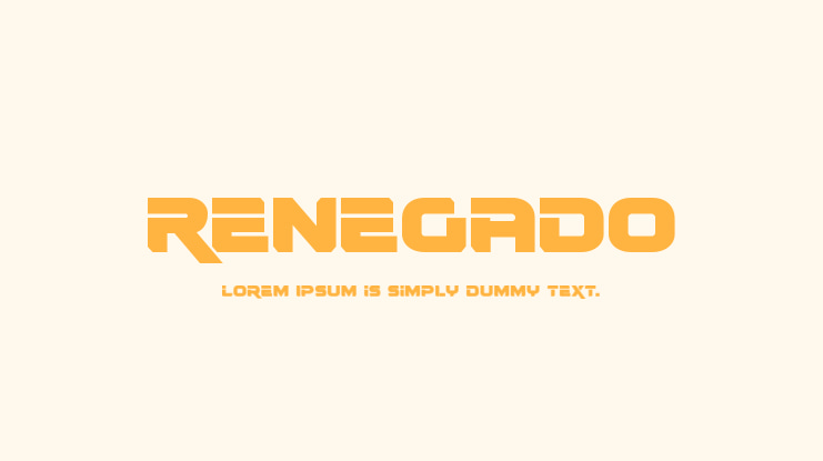 Renegado Font Family