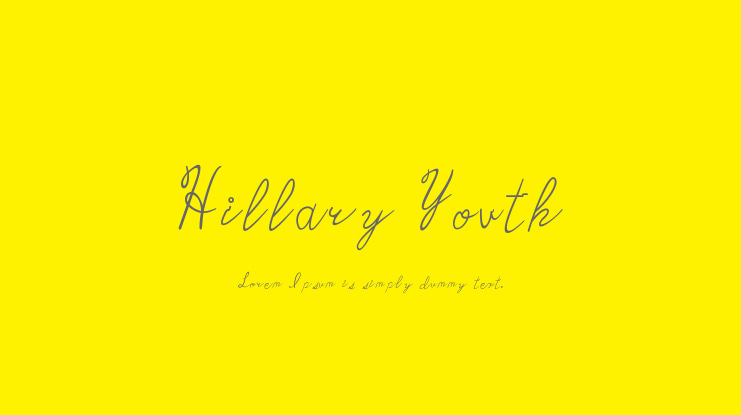 Hillary Youth Font