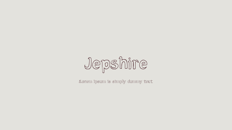 Jepshire Font
