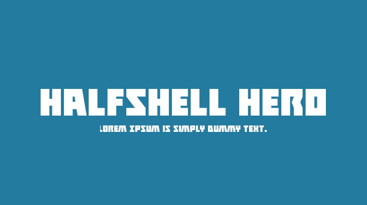 Halfshell Hero Font Family