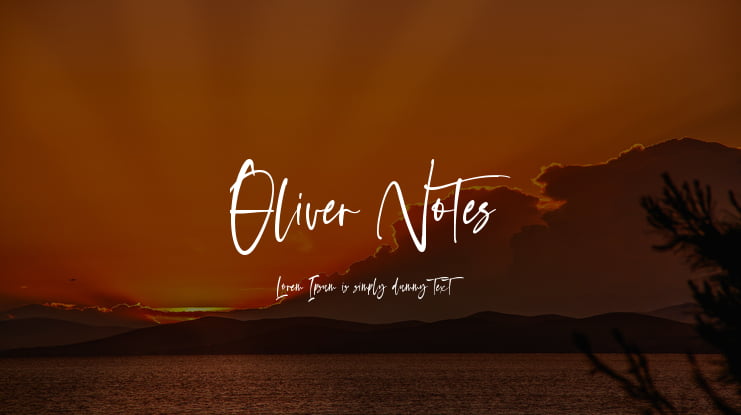 Oliver Notes Font