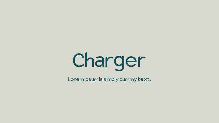 Charger Font Family