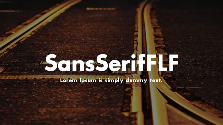 SansSerifFLF Font Family