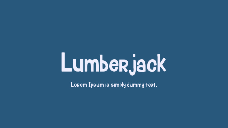Lumberjack Font