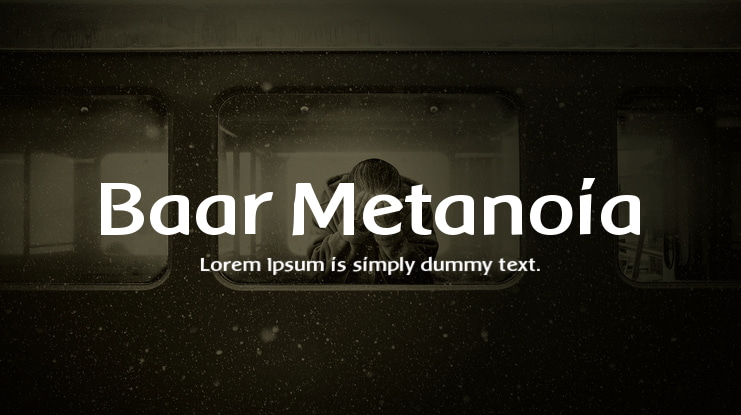 Baar Metanoia Font Family