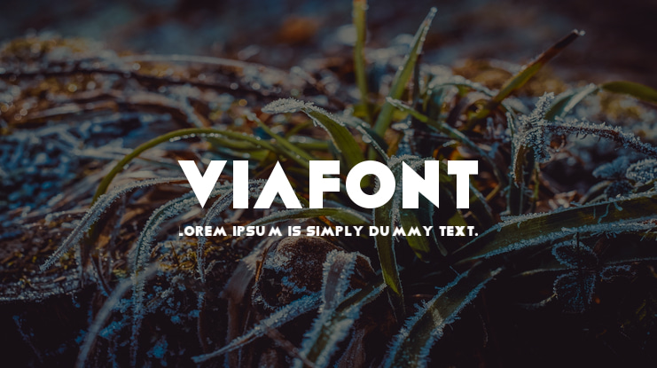 Viafont Font
