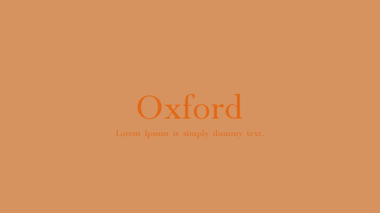 Oxford Font