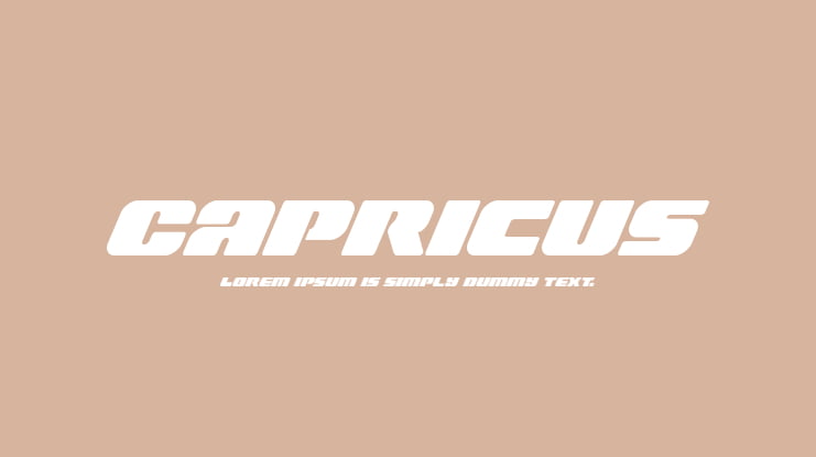 Capricus Font Family