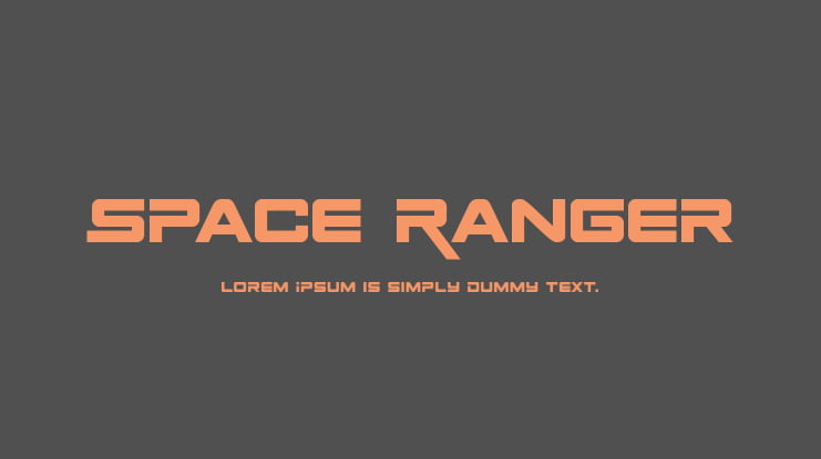 Space Ranger Font Family