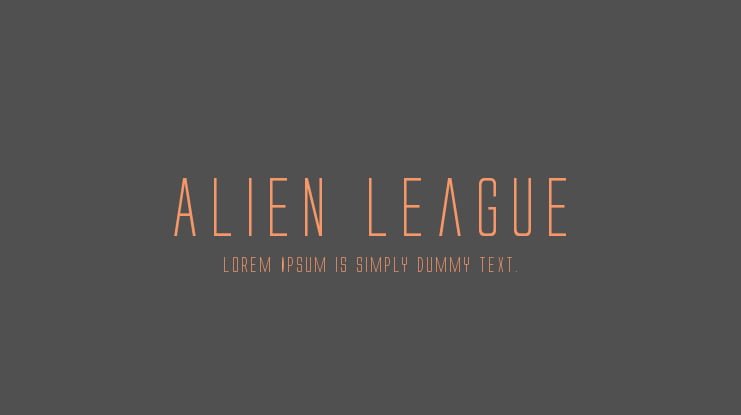 Alien League Font Family