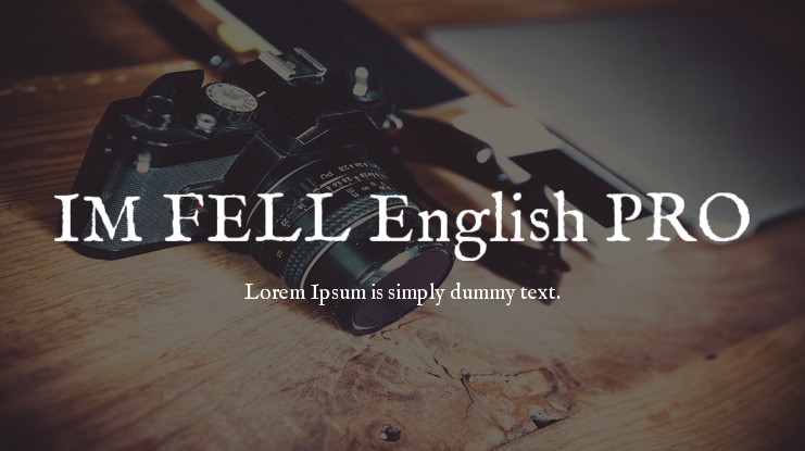 IM FELL English PRO Font Family