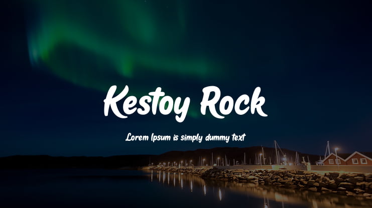 Kestoy Rock Font