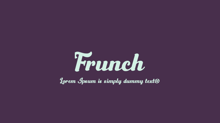 Frunch Font