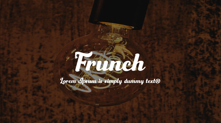 Frunch Font