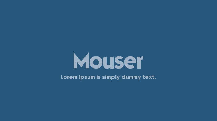 Mouser Font